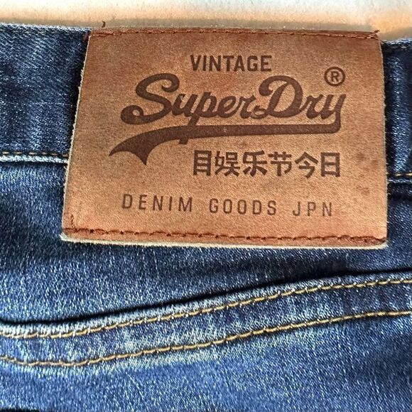 Superdry Travis 02 Skinny Stretch Dark‎ Blue Denim Jeans Mens W 30 L 32 Read - Picture 11 of 12